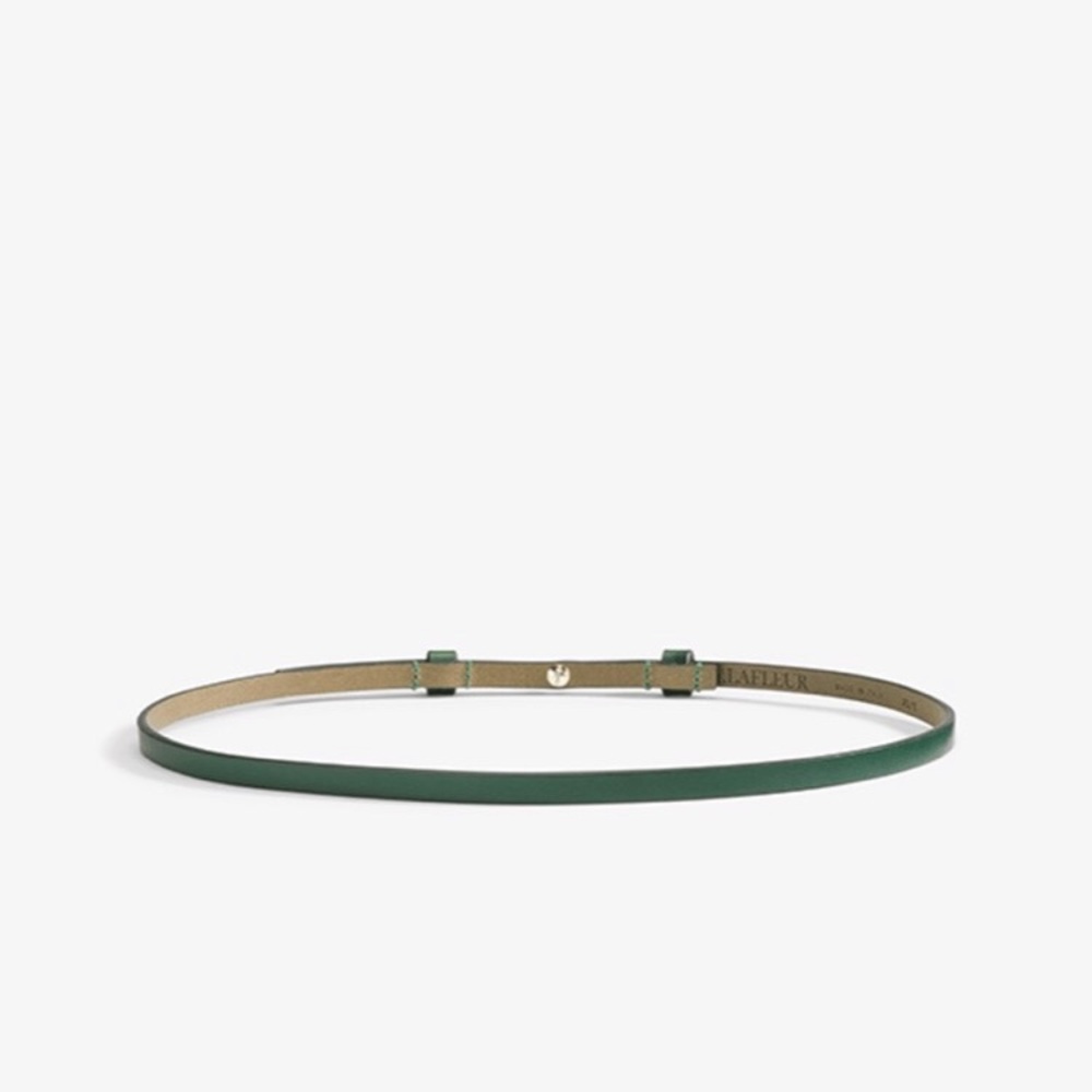 Brand new mm lafleur hunter green thin belt